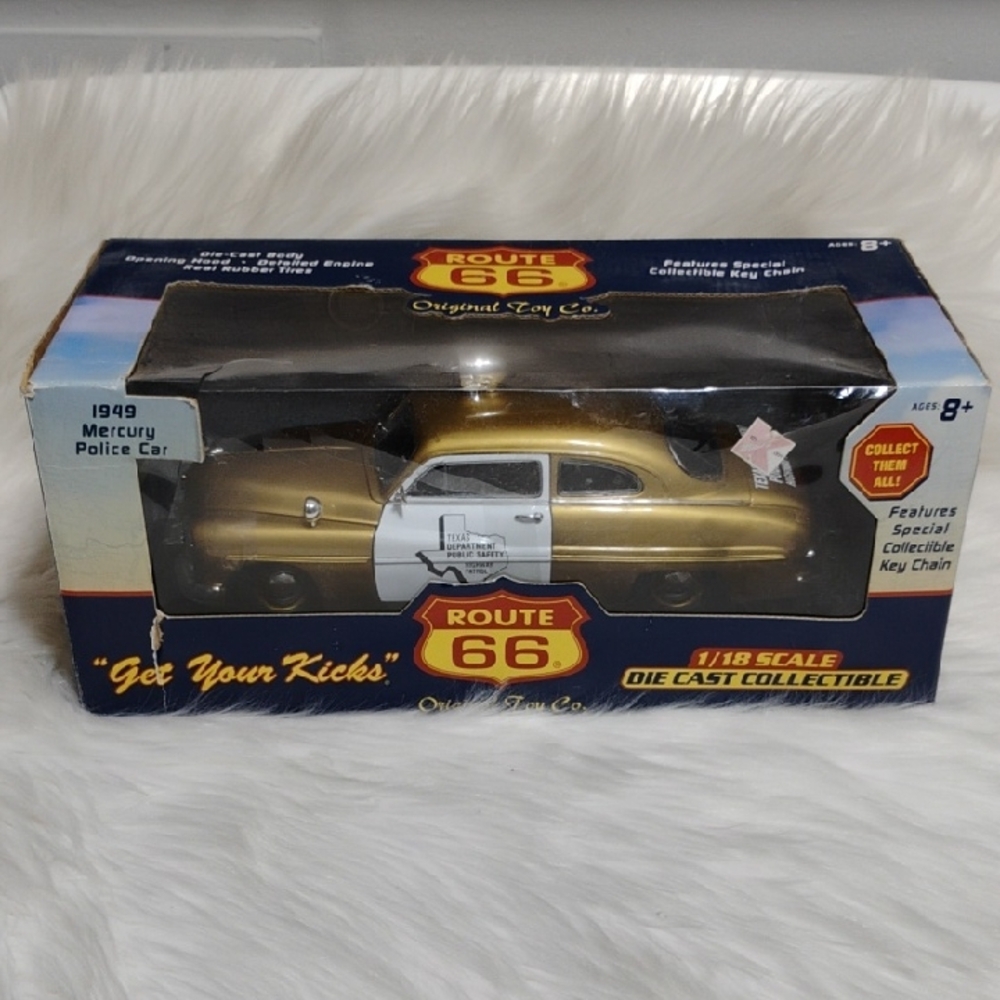 1949 Mercury Texas Highway Patrol Route 66 Die Cast Collectible Car - Picture 1 of 11